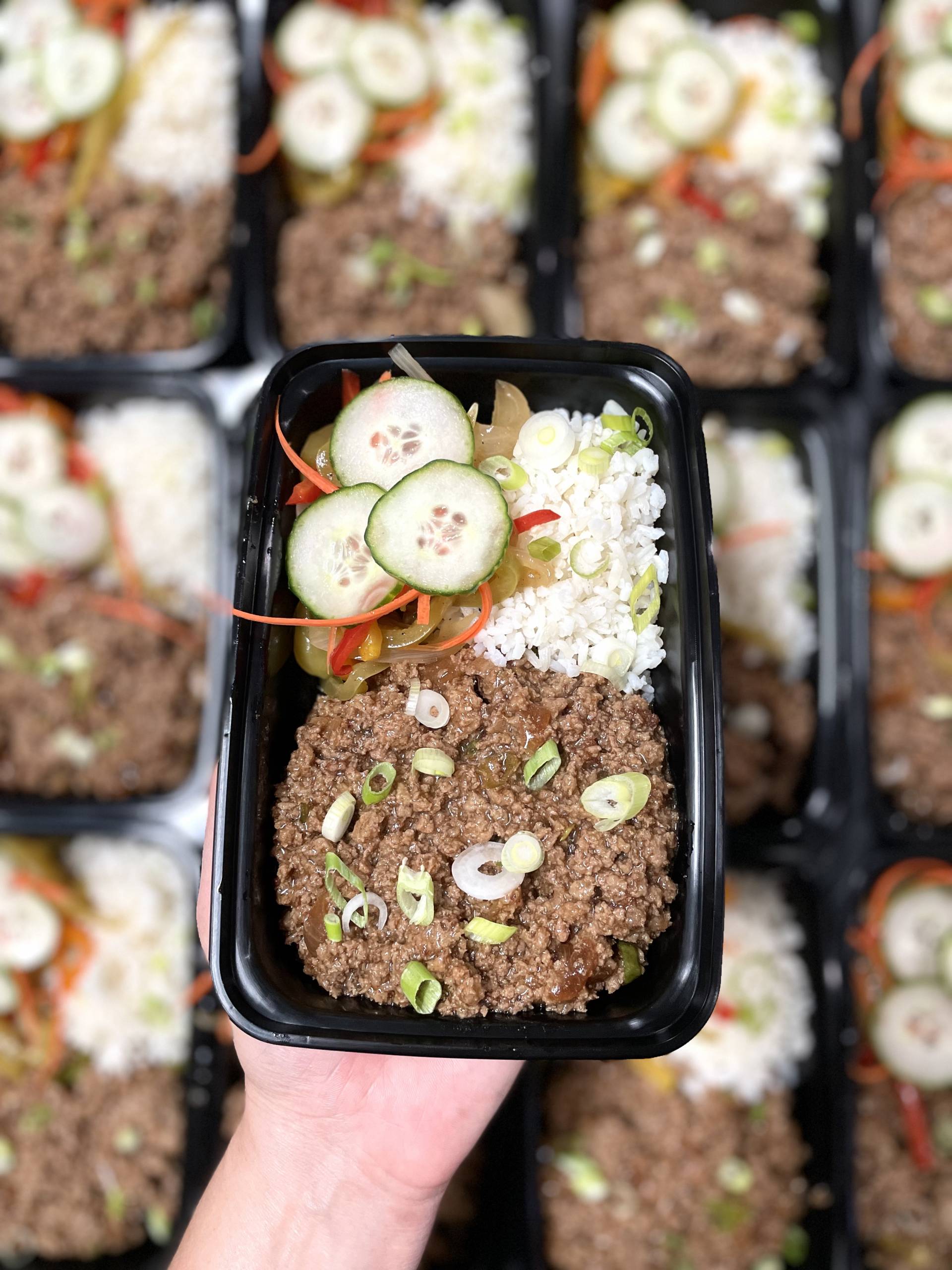 Korean Turkey Pickled Veggie Jasmine Rice Bowl